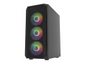 FURY OBUDOWA KOMPUTEROWA FURY SHOBO SH4F RGB MIDI Z OKNEM CZARNA