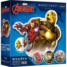 Trefl Puzzle drewniane Avengers 160 el. Odważny Iron Man