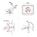 Ergotron LX DUAL SIDE-BY-SIDE ARM/27IN MIS-D 10Y W MATTE BLACK