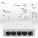 Qoltec SWITCH przełącznik sieciowy 5 x port RJ45 | 1000Mbps | Fast Ethernet | LAN