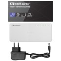 Qoltec SWITCH przełącznik sieciowy 8 x port RJ45 | 100Mbps | Fast Ethernet | LAN