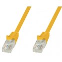 Techly ICOC CCA5U-005-YET kabel sieciowy Żółty 0,5 m Cat5e U/UTP (UTP)