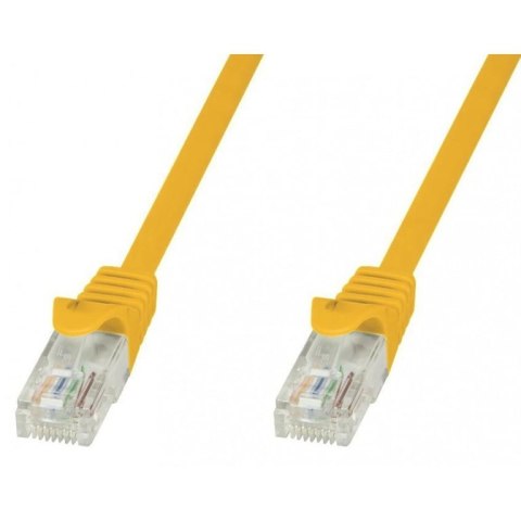 Techly ICOC CCA5U-005-YET kabel sieciowy Żółty 0,5 m Cat5e U/UTP (UTP)