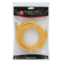 Techly ICOC CCA5U-005-YET kabel sieciowy Żółty 0,5 m Cat5e U/UTP (UTP)