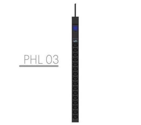 PowerWalker Listwa zasilająca rack pdu 19" 10a 16x iec c13 3m iec c14 miernik pionowa czarna