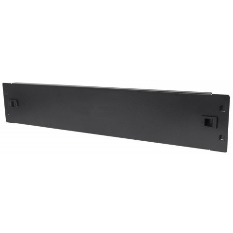 Panel maskujący Techly Rack 19" 2U zatrzaskowy czarny