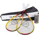 Zestaw do Speedmintona Racketball Set Dunlop żółto-czerwone