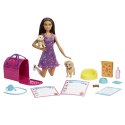 Barbie Adopcja piesków Zestaw + lalka HKD86