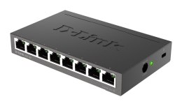 D-Link DGS-108 łącza sieciowe Nie zarządzany L2 Gigabit Ethernet (10/100/1000) Czarny