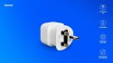 Savio Adapter podróżny, gniazdo EU - wtyk UK AP-04