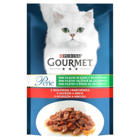 PURINA Gourmet Perle - wołowina, marchewka 85g