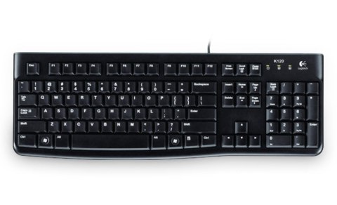 Logitech Keyboard K120 for Business klawiatura Biuro USB QWERTY Włoski Czarny