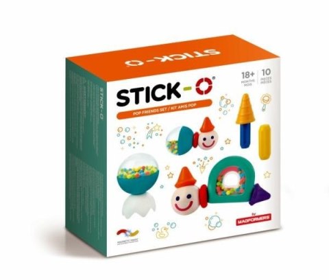 Magformers Stick-O Przyjaciele z grzechotkami 10el