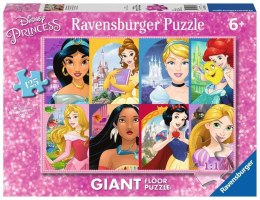 PROMO Puzzle 125el podłogowe Księżniczki. Disney Princess 097890 Ravensburger