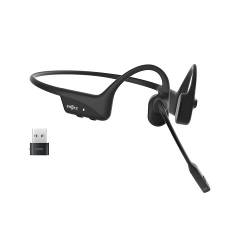 SHOKZ C110-AC-BK słuchawki/zestaw słuchawkowy Bezprzewodowy Nauszny Biuro/centrum telefoniczne USB Type-C Bluetooth Czarny