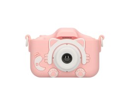 Extralink Kids Camera H27 Dual Różowy | Aparat cyfrowy | 1080P 30fps, wyświetlacz 2.0