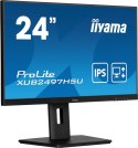 IIYAMA Monitor 24 cale XUB2497HSU-B2 IPS, HDMI, DP, 2x2W, 2xUSB, Pivot, HAS(150mm) /5y/