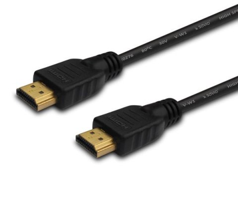 Kabel HDMI v1.4 Savio CL-38 15m, czarny, złote końcówki