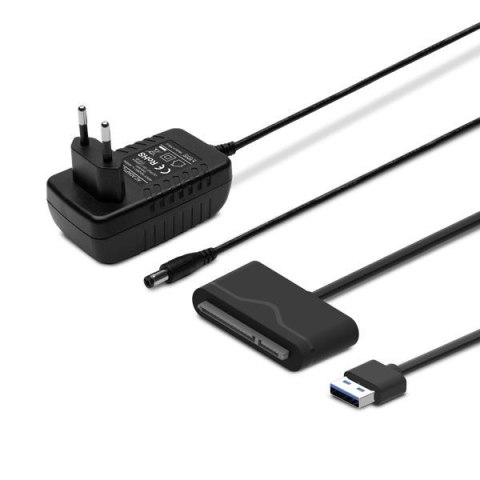 Kabel adapter Savio AK-39 USB 3.0 do dysków 3.5" z zasilaniem