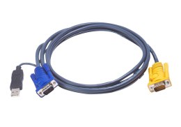 ATEN 2L-5202UP kabel KVM Czarny 1,8 m