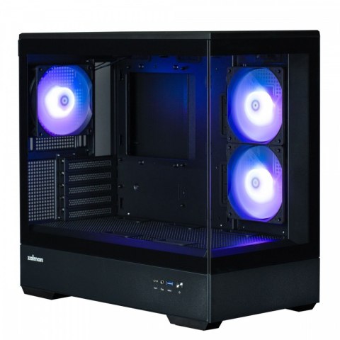 Zalman Obudowa P30 V2 MicroATX Mini Tower 3 FansRGB BL