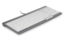 BakkerElkhuizen UltraBoard 960 klawiatura Biuro USB QWERTY US English Jasny Szary, Biały