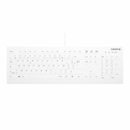 CHERRY AK-C8112 klawiatura Medyczna USB AZERTY Francuski Biały