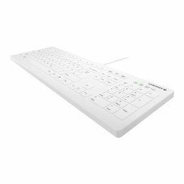 CHERRY AK-C8112 klawiatura Medyczna USB AZERTY Francuski Biały