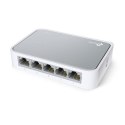 TP-LINK TL-SF1005D V15 łącza sieciowe Zarządzany Fast Ethernet (10/100) Biały