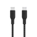 Belkin Kabel w oplocie USB-C do USB-C 100W 2m czarny