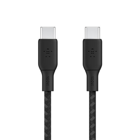 Belkin Kabel w oplocie USB-C do USB-C 100W 2m czarny