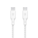 Belkin Kabel w oplocie USB-C do USB-C 100W 3m biały