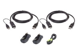 ATEN 2L-7D02UHDPX5 kabel KVM Czarny 1,8 m