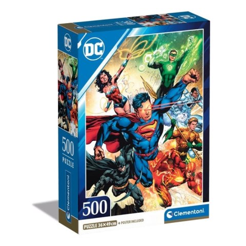 Clementoni DC Puzzle układanka 500 szt. Komiksy