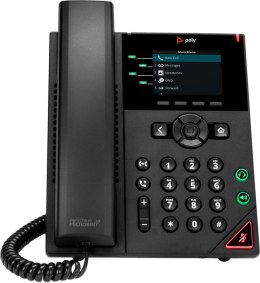 POLY 4-liniowy telefon IP VVX 250 z obsługą zasilania PoE