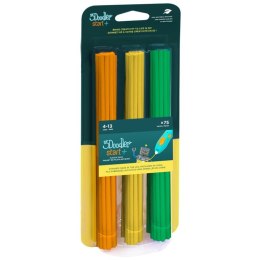 3Doodler Start 3DS-ECO-MIX2-75 materiały drukarskie 3D Plastik kompostowalny Zielony, Pomarańczowy, Żółty 1 g