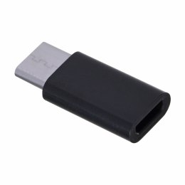 Adapter SAVIO AK-31/B (Micro USB F - USB typu C M; kolor czarny)