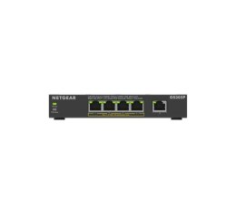 NETGEAR GS305Pv3 Nie zarządzany Gigabit Ethernet (10/100/1000) Obsługa PoE Czarny