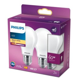 Philips Żarówka żarnikowa matowa 60 W A60 E27 x 2