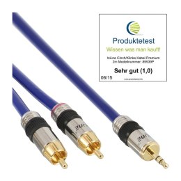 InLine 89939P kabel audio 2 m 3.5mm Niebieski