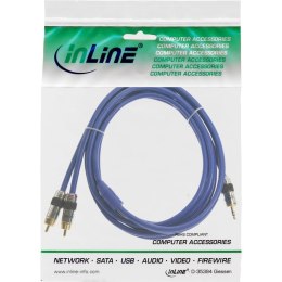 InLine 89939P kabel audio 2 m 3.5mm Niebieski