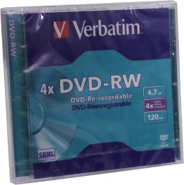 Verbatim DVD-RW Matt Silver 4x 4,7 GB 1 szt.