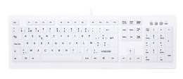 CHERRY AK-C8100F-UVS-W/US klawiatura Medyczna USB QWERTY US English Biały