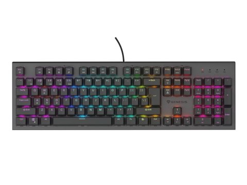 GENESIS Thor 303 klawiatura Gaming USB QWERTY Czarny