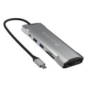 J5create JCD397 Przewodowa USB 3.2 Gen 1 (3.1 Gen 1) Type-C Szary