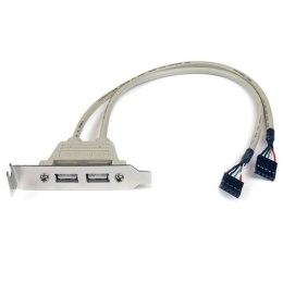 StarTech USBPLATELP adapter Wewnętrzny USB 2.0