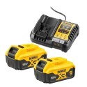 DEWALT ŁADOWARKA DCB1104 +2x5,0Ah DCB1104P2