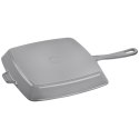 Kwadratowa patelnia żeliwna grillowa STAUB 40501-109-0 - grafitowa 30 cm