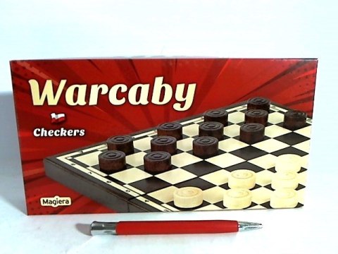 Warcaby drewniane 25cm MAGIERA