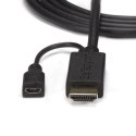 StarTech.com HD2VGAMM3 adapter kablowy 0,9 m VGA (D-Sub) HDMI + Micro USB Czarny